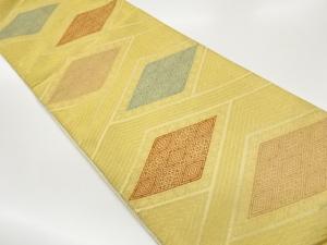 佐賀錦変わり菱模様織出し袋帯